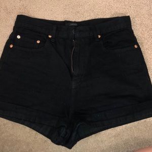 Black high waisted shorts